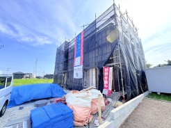 現況：建築中
上棟しました！