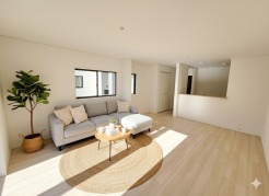 室内にいても、たっぷりの陽光と爽やかな風を感じて頂ける、開放感あふれるリビングです。