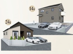残り14号棟
パースは図面を基に作成しているため実際とは多少異なります。