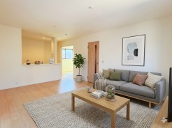 明るく居心地の良いリビング空間には、自然と家族が集まります。
モデル棟
※家具はイメージパースとなります。